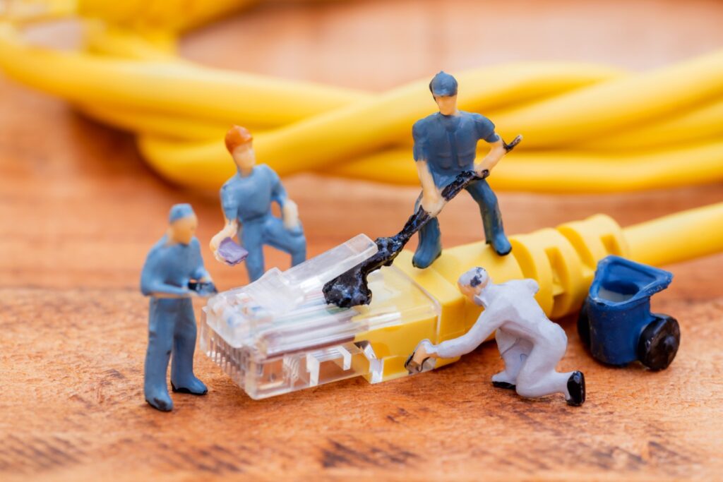 Ethernet maintenance workers