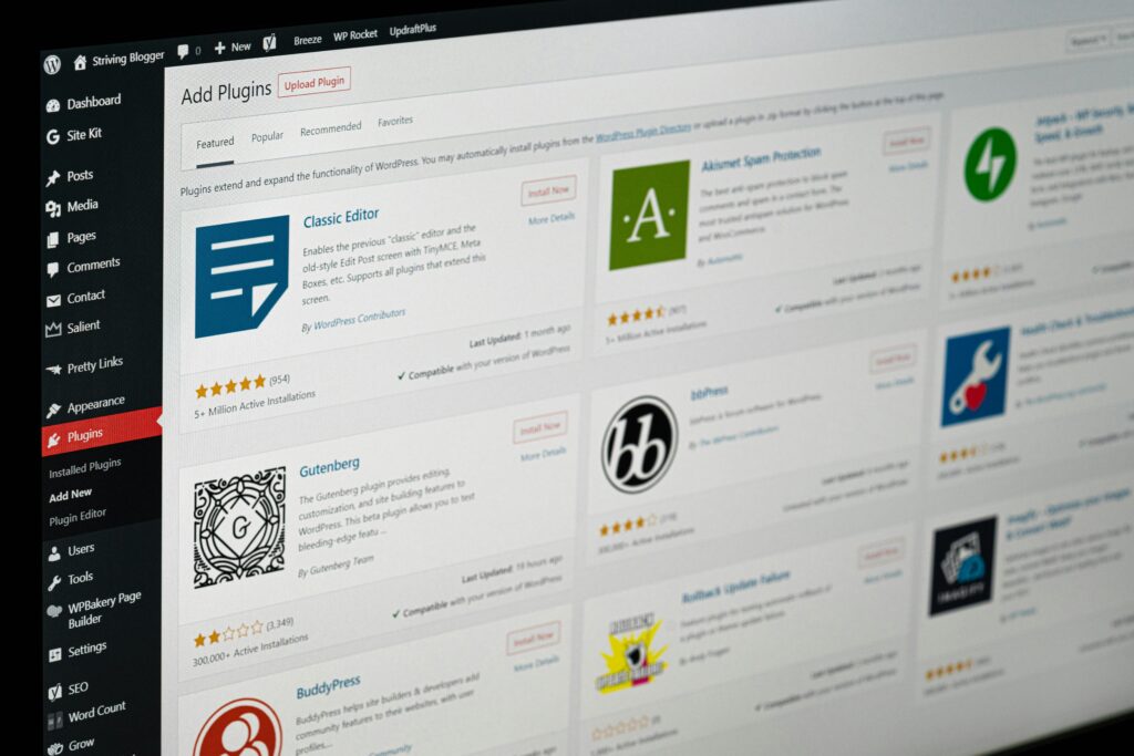Wordpress plugin screen: https://unsplash.com/photos/black-flat-screen-computer-monitor-ZjX-z2Q5zrk