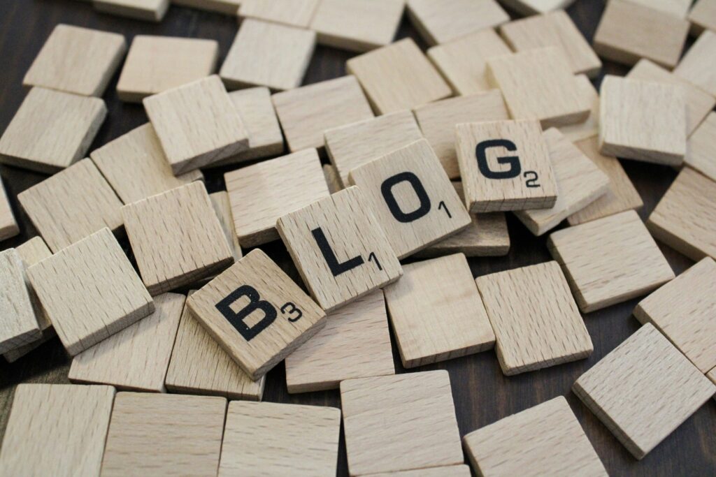 A bunch of wood blocks with the ones on top reading "blog" by Nadiia Ganzhyi on Unsplash: https://unsplash.com/photos/a-pile-of-wooden-blocks-with-the-word-blog-spelled-on-them-cfE5i6sHCFA